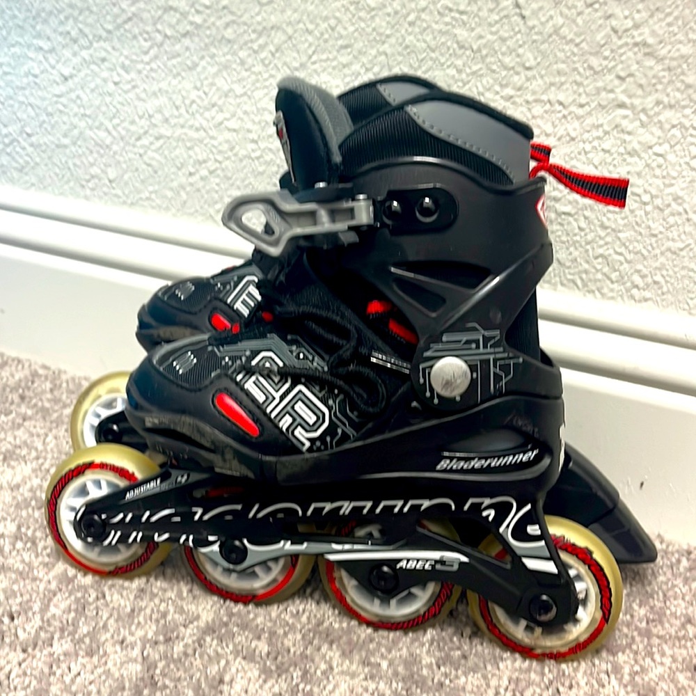 Kids Rollerblades Bladerunner Phoenix Adjustable Inline Skates size 11J-1